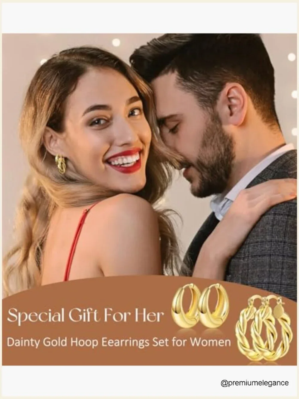 9 Pairs Gold Hoop Earrings Set - Twisted Huggie Hoops for Women Gold Plated